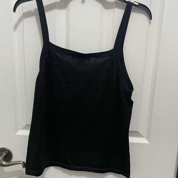 Jones New York Black Fitted Asymmetrical Tank Top - Picture 6 of 10